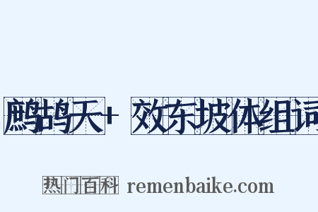 鹧鸪天+效东坡体组词是什么意思的图片